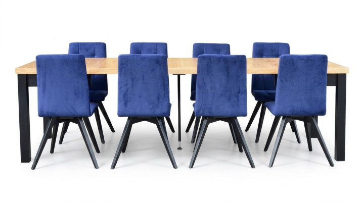 Leunstoelen Eettafel Tafel Hout Eetkamer Set 6x Stoel Set Stoelen 7-delige Set