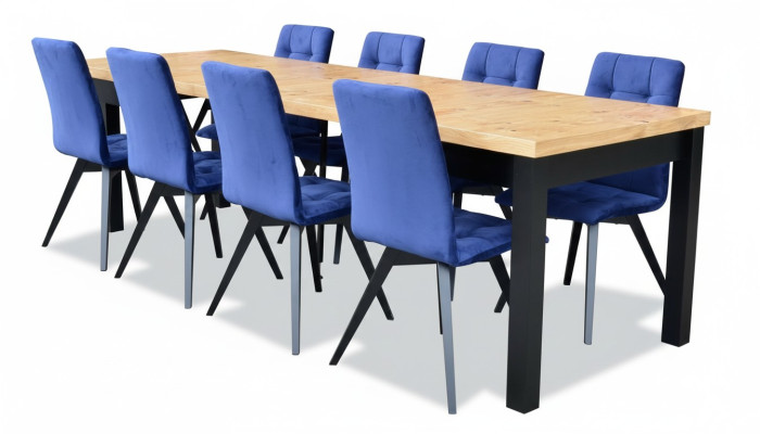 Eetkamer 6 stoelen 7-delig set armstoel garnituur rechthoekige eettafel stoel groep