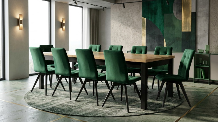 Eetkamerset Luxe Tafel 6x Stoelen Eettafel Stoelen Set 7-delig Groep Nieuw