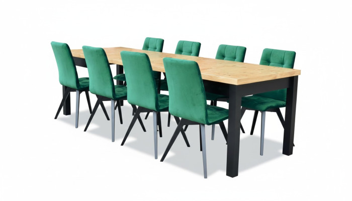 Eetkamerset Luxe Tafel 6x Stoelen Eettafel Stoelen Set 7-delig Groep Nieuw