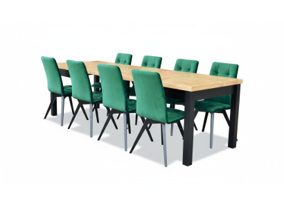 Eetkamerset Luxe Tafel 6x Stoelen Eettafel Stoelen Set 7-delig Groep Nieuw
