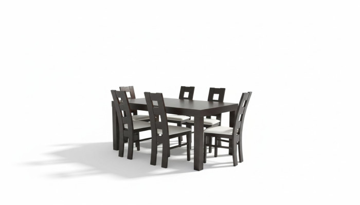 Klassieke eetkamermeubelen Eetkamerset Armstoel Tafel Groep 7-delige set Klassiek