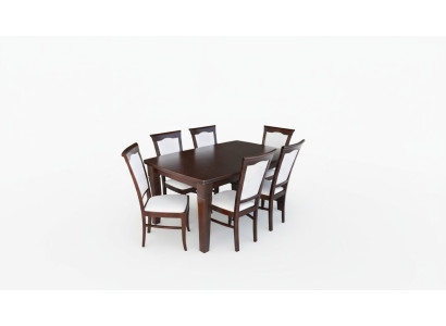 Complete eetkamerset 7-delige eetkamerset Moderne tafel 6x stoelen stoel