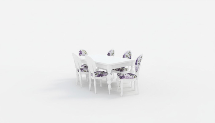 Eettafel 6x stoelen eetgroep eetkamerset Klassieke tafel 7-delige set stoel nieuw