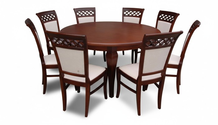 Eetkamer Tafelgroep Eettafel Tafel Houten Slingerset 8x Stoel Set Stoelen 9dlg
