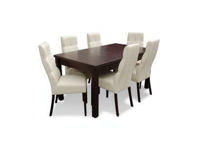 Eetkamerset Eettafel 6 x Stoel Set Set Meubilair Tafel Eetgroep 7-dlg. Tafels Nieuw