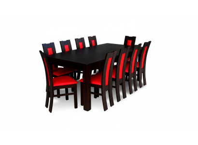 Eettafel eetkamer set eetgroep klassieke tafel 11-delig set stoel 10x stoelen