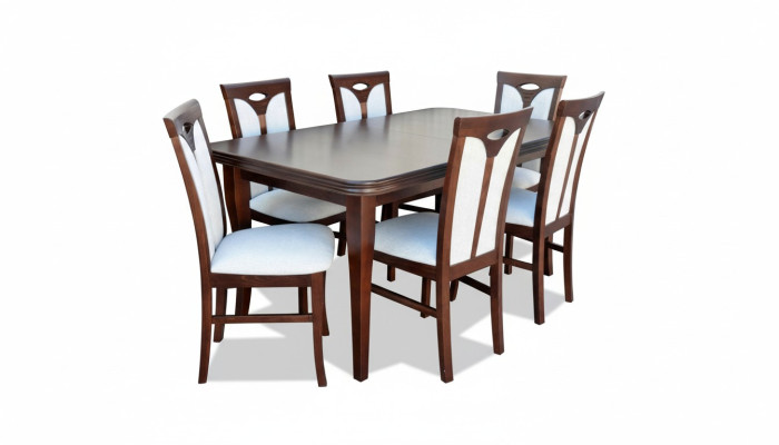 Klassieke eetkamermeubelen eetkamerset armstoel tafel groep 7-delig set Modern