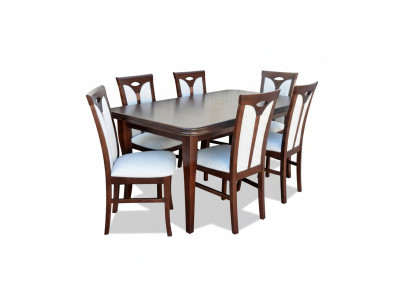 Klassieke eetkamermeubelen eetkamerset armstoel tafel groep 7-delig set Modern