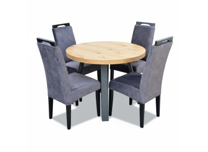 Eettafel 4 x stoelen eetkamer set eetgroep Moderne stoelen tafel tafels 5-delig.