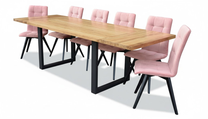 Eettafel 6x stoelen Klassieke eetkamerset 7-delige set Rechthoekige tafel Stoel