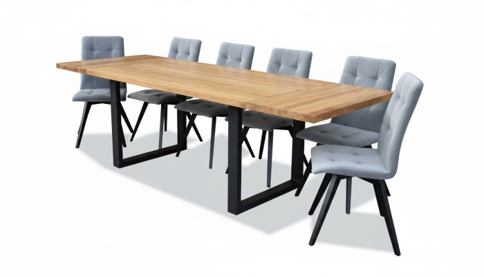 Eettafel 6x stoelen Klassieke set Eetkamer 7-delig Rechthoekige tafel Stoel