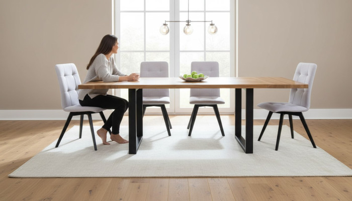 Eetkamer Houten Tafel Ontwerp Woonkamerset Bankstel Klassiek Meubilair 7-delig Nieuw