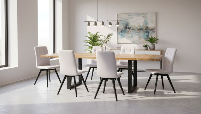 Eetkamer Houten Tafel Ontwerp Woonkamerset Bankstel Klassiek Meubilair 7-delig Nieuw