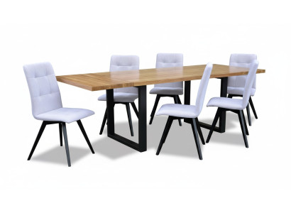 Eetkamer Houten Tafel Ontwerp Woonkamerset Bankstel Klassiek Meubilair 7-delig Nieuw