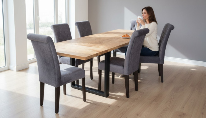 Eettafel 6x stoelen Stoel Tafel Eetkamerset Eetgroep Tafels 7-delige set Nieuw