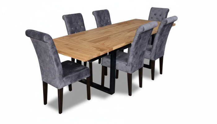 Eettafel 6x stoelen Stoel Tafel Eetkamerset Eetgroep Tafels 7-delige set Nieuw