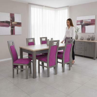 Eettafel Tafel Hout Eetkamer Set 6x Stoelen Moderne Meubelgroepen