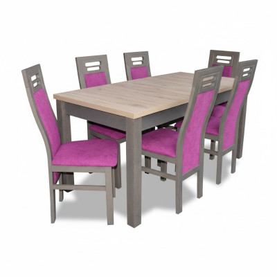 Eettafel Tafel Hout Eetkamer Set 6x Stoelen Moderne Meubelgroepen