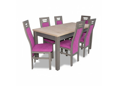 Eettafel Tafel Hout Eetkamer Set 6x Stoelen Moderne Meubelgroepen
