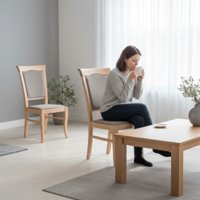 Ontwerp 1x stoelen set eetkamerstoel fauteuil horeca houten meubels leunstoelen keuken.