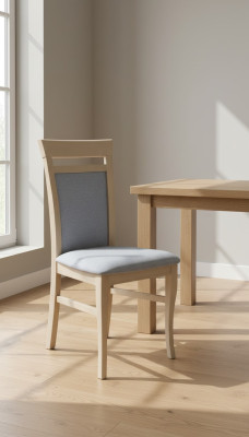Ontwerp 1x Stoelen Set Horeca Eetkamer Stoel Set Fauteuil Bekleding Houten Stoelen