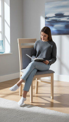 Eetkamer 1 x fauteuil fauteuil set eetkamerstoel hout gestoffeerde zittingkussens