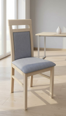 Eetkamer 1 x fauteuil fauteuil set eetkamerstoel hout gestoffeerde zittingkussens