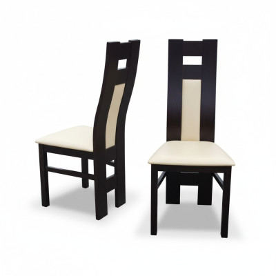 Houten stoel set 1x Massief houten stoel Eetkamerstoel Designer stoelen Eetkamerstoelen