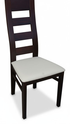 Textiel 1x massief houten eetkamerstoel houten gestoffeerde stoel horeca eetkamer.