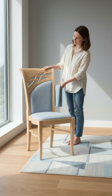 Ontwerpstoel fauteuil set eetkamerset gestoffeerde landelijke meubels stoelen ontwerp
