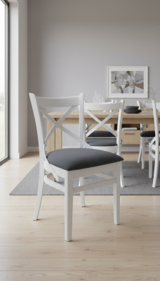 Stoel fauteuils design meubels luxe eetkamerstoelen hout textiel houten stoel nieuw!