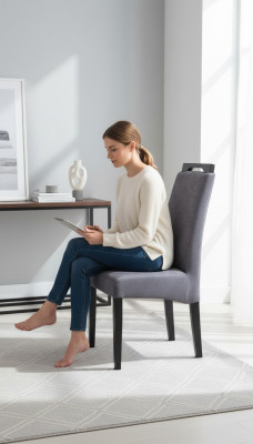 Klassieke stoel Stoelen Eetkamer Textiel Luxe Houten Stoel Massief Model K79 Nieuw
