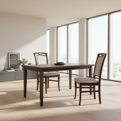 Massief houten eetkamerstoel, ontwerper textiel houten stoel stoelen eetkamerstoelen.