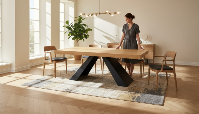 luxe tafel meubels ontwerper Eettafel Hout Eetkamer Woonkamer Moderne Tafel