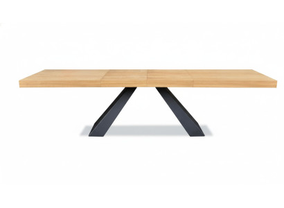Tafel Eettafel Houten tafel xxl Vergadertafel 100x200cm Uitschuifbaar 280cm massief