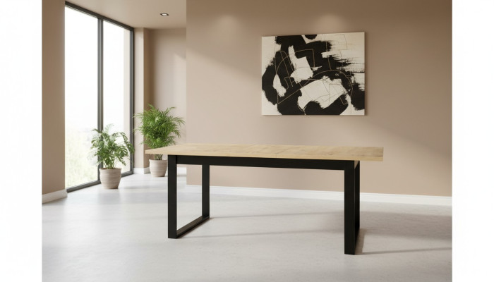 Eettafel Tafel Eetkamer Kantoor Woonkamer Tafels Hout Ontwerp 160cm Uitschuifbaar