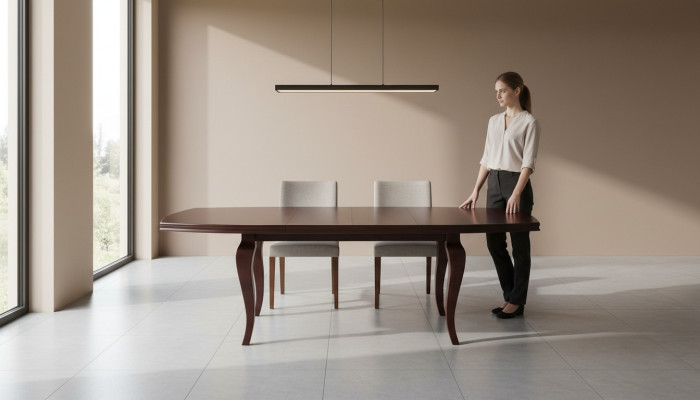 Eettafel Tafel Groep Eetkamer Woonkamer Set Hout Luxe 100x170/250 Nieuw