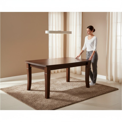 Keukendesigner Eettafel Tafel Woonkamer Hout Luxe Tafels 100x160/400cm Meubels