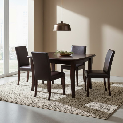 Eettafel Houten tafel Massief houten meubelen Vergadertafel Eettafel 100x100/250cm Nieuw