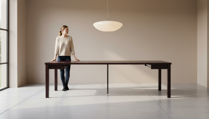 Luxe houten eettafel Design eettafels Houten meubels 100x100/250cm