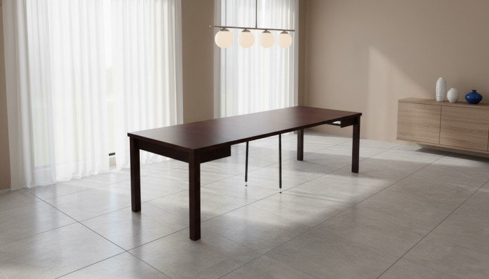Luxe houten eettafel Design eettafels Houten meubels 100x100/250cm