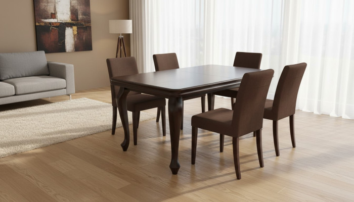 Houten tafel Eettafel Tafel Hout Tafels Eetkamer Meubels Massief hout 90x170/250cm Nieuw
