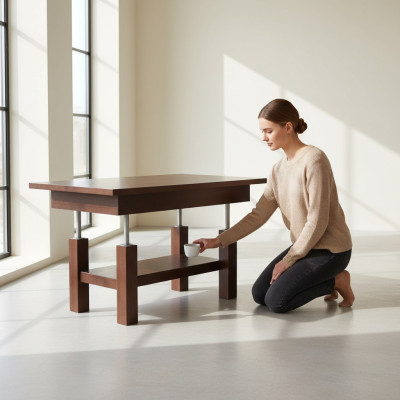 Eettafel ontwerp woonkamertafel houten tafels moderne meubels 80x130/170