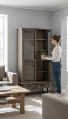 Klassieke vitrinekast Italiaanse meubel vitrinekast vitrines Nieuw 22802