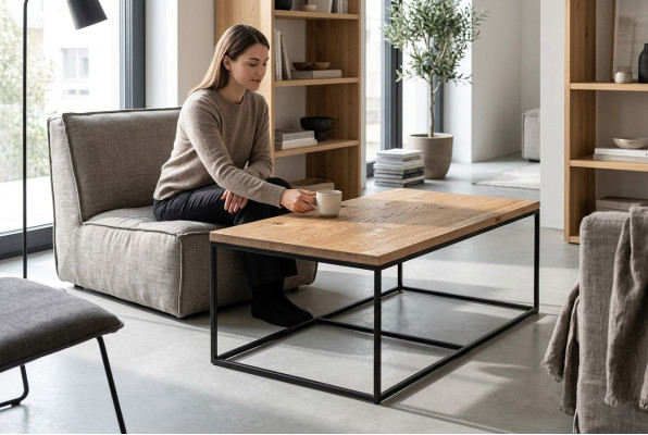 Loft meubelontwerper Klassieke salontafel Bijzettafel Bank Woonkamer