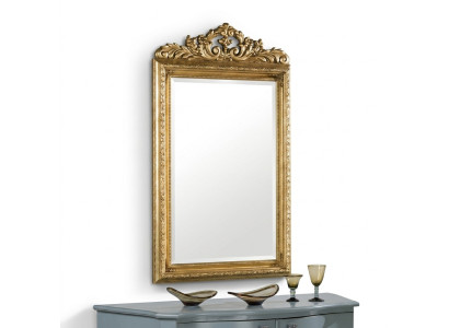 Glas Frame Wall Classic Wall Mirror Wooden Frame Mirror Furniture New 133x81cm