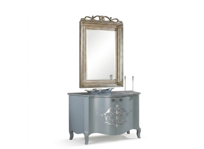Klassieke wandspiegel houten frame spiegel meubels Nieuw 90x135 glazen frame wand.