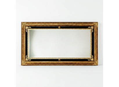Klassieke wandspiegel houten frame spiegel meubelen 107x197 glazen frame wand goud