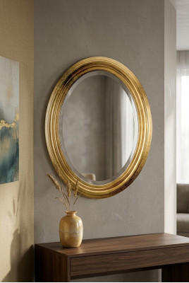 Spiegel Wandspiegel Ontwerp Entree Woonkamer Bad Hout Glas Design Barok Rococo